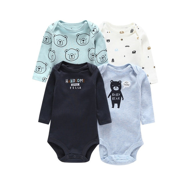 Long Sleeve Cartoon Baby Bodysuit
