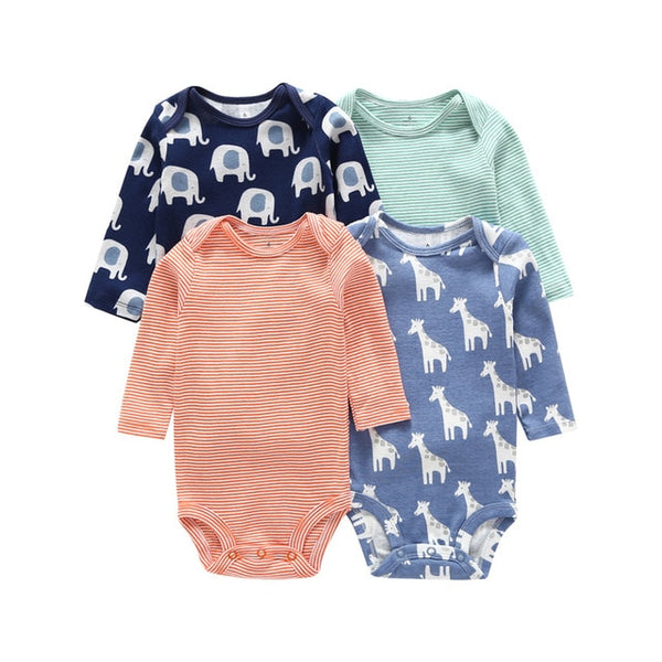 Long Sleeve Cartoon Baby Bodysuit