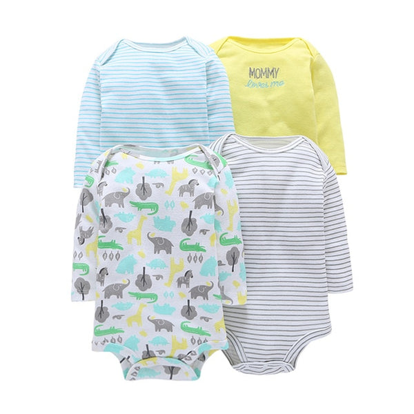Long Sleeve Cartoon Baby Bodysuit