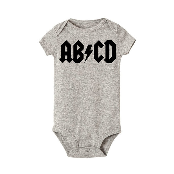 ABCD Letter Print Bodysuit
