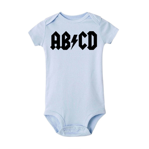 ABCD Letter Print Bodysuit