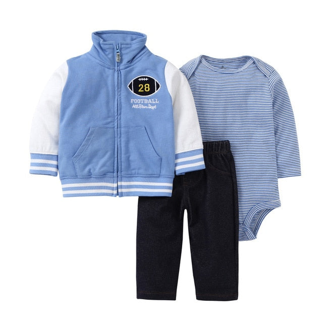 3pcs Cotton Baby Clothing Sets