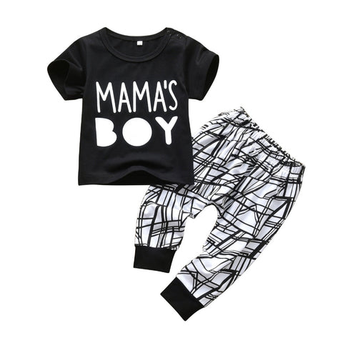 Mama's Boy Baby Boy Clothing Set