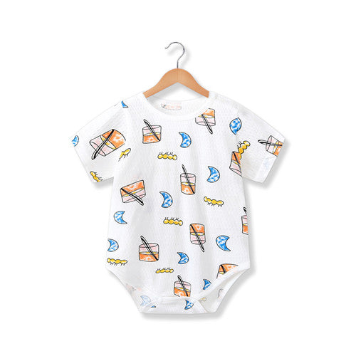 Short Sleeve Cotton Baby Bodysuit