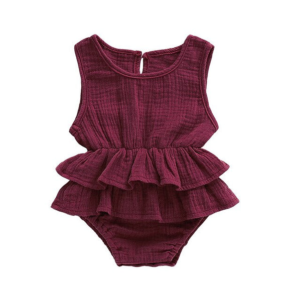 Sleeveless Baby Girl Bodysuit