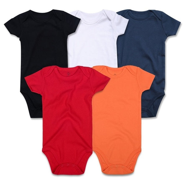 5PCS/lot Baby Unisex Bodysuits