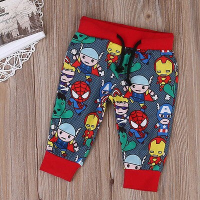 Cartoon Printed Baby Pants